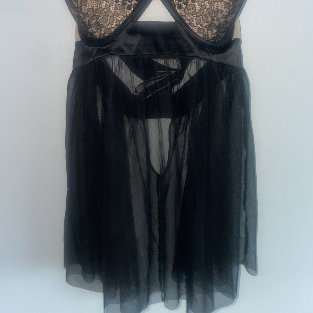 Victorias Secret Eyelash Lace Babydoll Bra Size 34DD - Picture 4 of 12